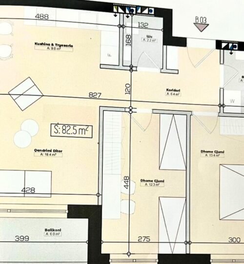 Banesë 82.50 m² për SHITJE, Aktash