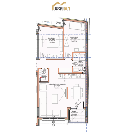 Banesë 93.57m² për SHITJE, Aktash
