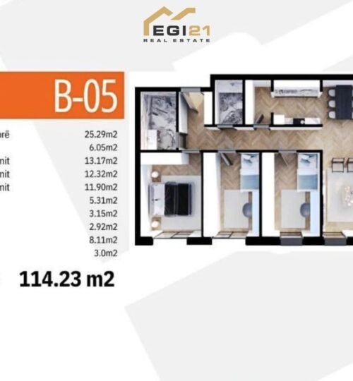 Banesë 114.23m² për SHITJE, Dragodan