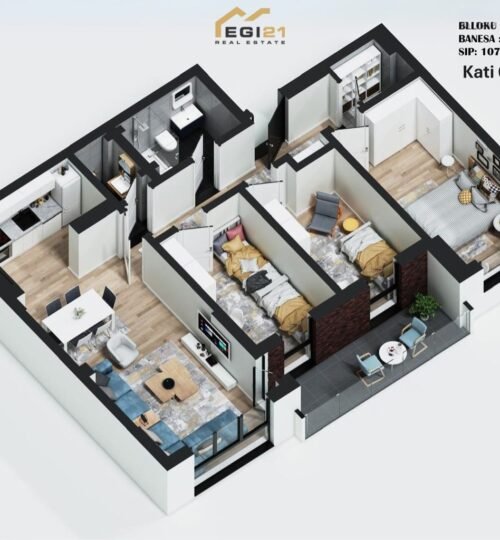 Banesë 107.92m² për SHITJE, tek Gjykata