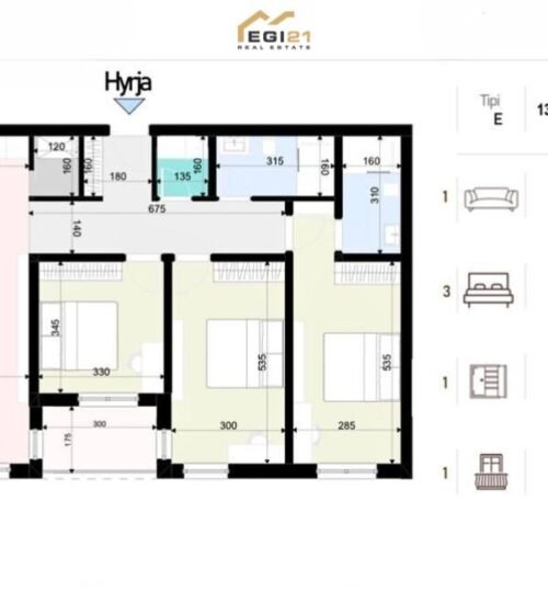 Banesë 131.7 m² për SHITJE, Prishtina e Re