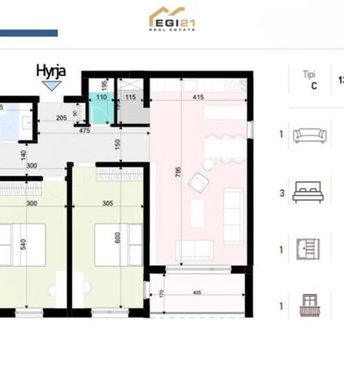 Banesë 136.3 m² për SHITJE, Prishtina e Re