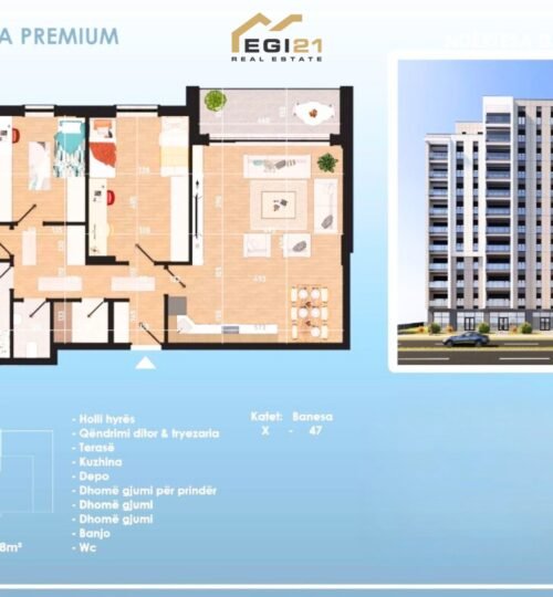 Banesë 117.88 m² për SHITJE, Prishtina e Re