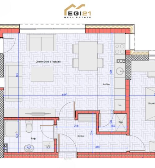 Banesë 75.76 m² për SHITJE, te Tulltorja