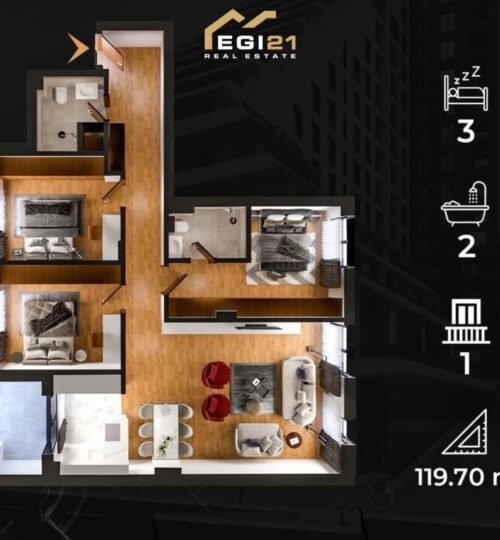 Banesë 119.7m² për SHITJE, Malush Kosova