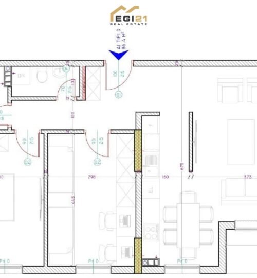 Banesë 86.4m² për SHITJE, Prishtina e Re