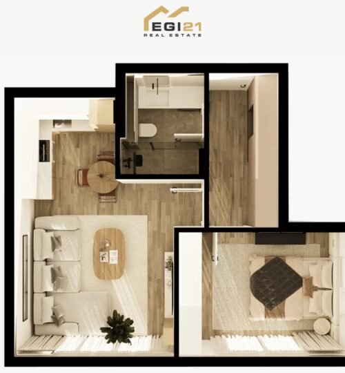 Banesë 56.48m² për SHITJE, Prishtina e Re